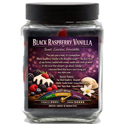 BLACK RASPBERRY VANILLA JAR CANDLE