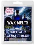 COBALT BLUE BUFF CITY (TYPE) HAND POURED WAX MELTS 6 CT