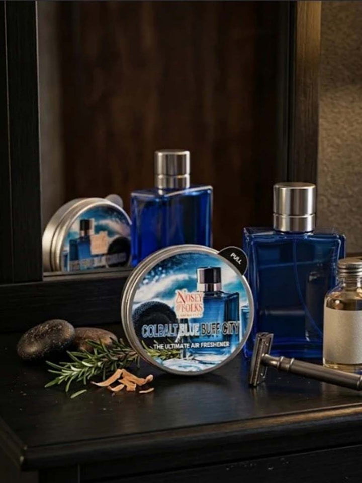 COLBALT BLUE BUFF CITY(TYPE) WARMING TINS