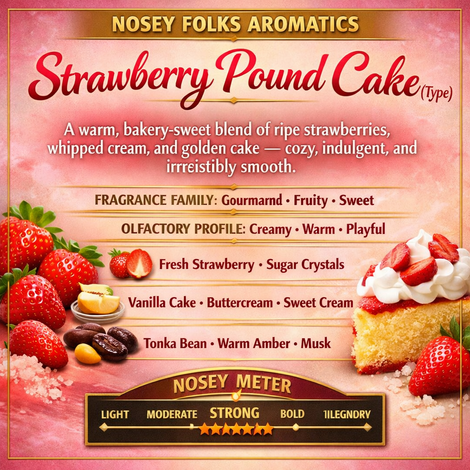 STRAWBERRY POUND CAKE (TYPE) AROMATIC TINS LAST 250+