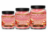 STRAWBERRY POUND CAKE (TYPE) HAND POURED JAR CANDLES 3 SIZES 16.7oz - 26.2oz - 32.2oz