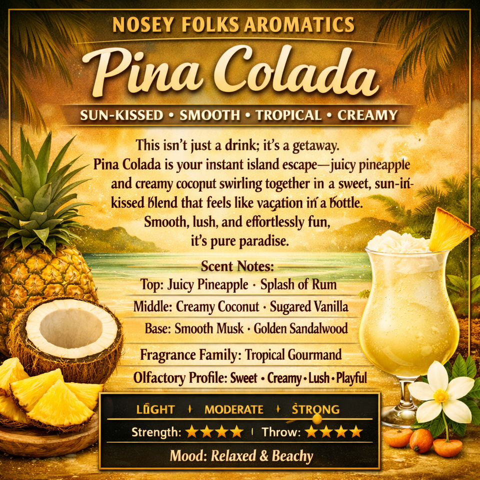 PINA COLADA (TYPE) (SCENT CARD DESCRIPTION)