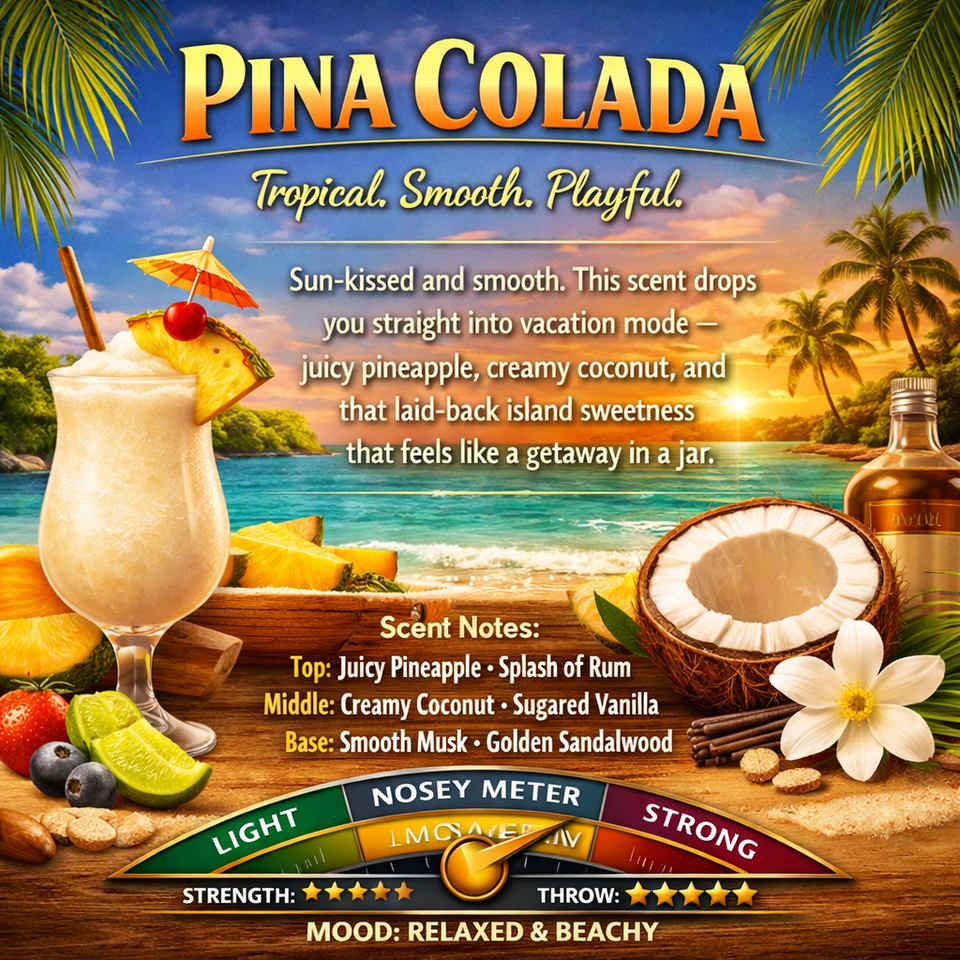 PINA COLADA (TYPE) AROMATIC TINS LAST 250+